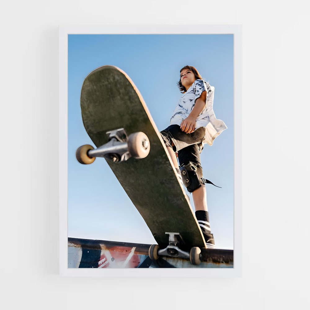 ap-skateboard fashion-4 cadre Blanc