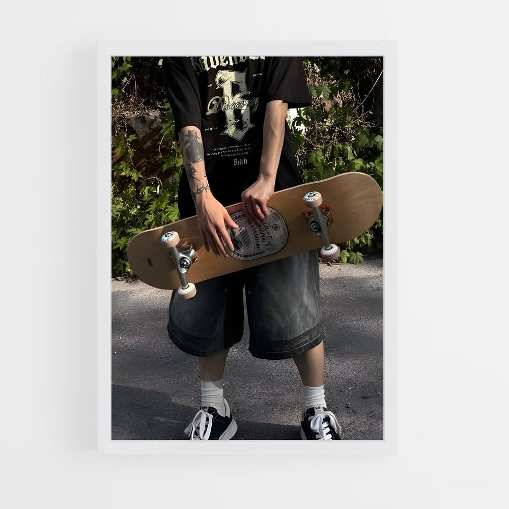 ap-skateboard fashion-5 cadre Blanc