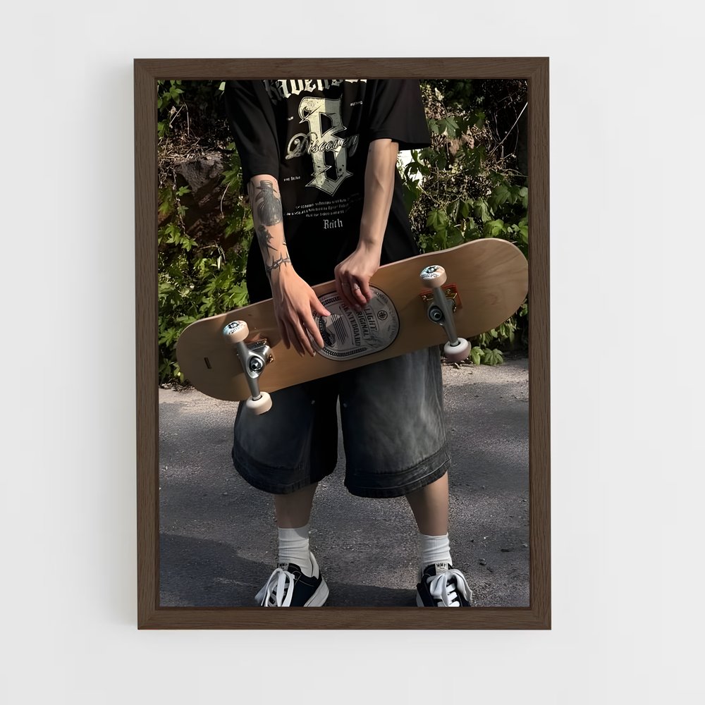 ap-skateboard fashion-5 cadre Bois foncé