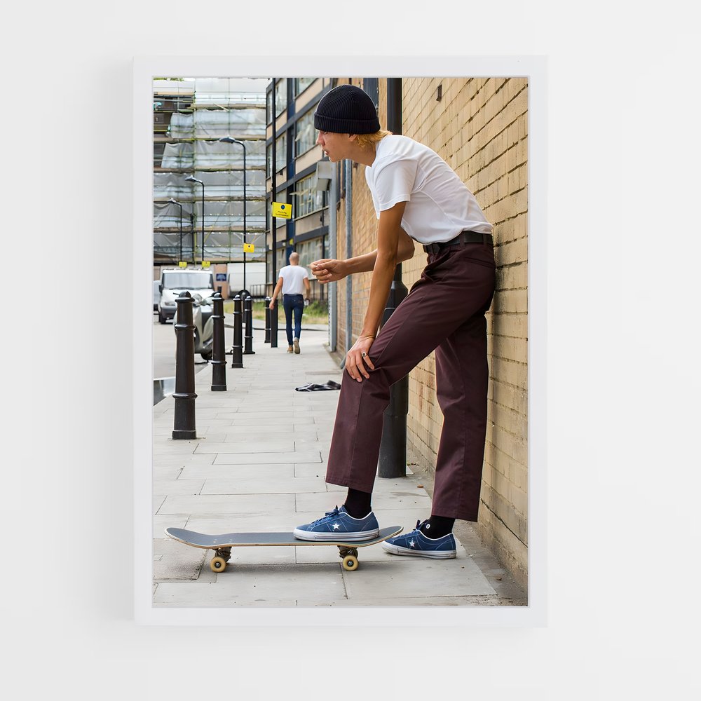 ap-skateboard fashion-6 cadre Blanc