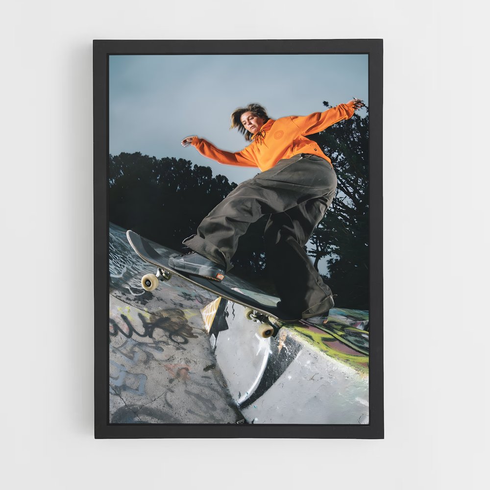 ap-skateboard fashion-8 cadre Noir