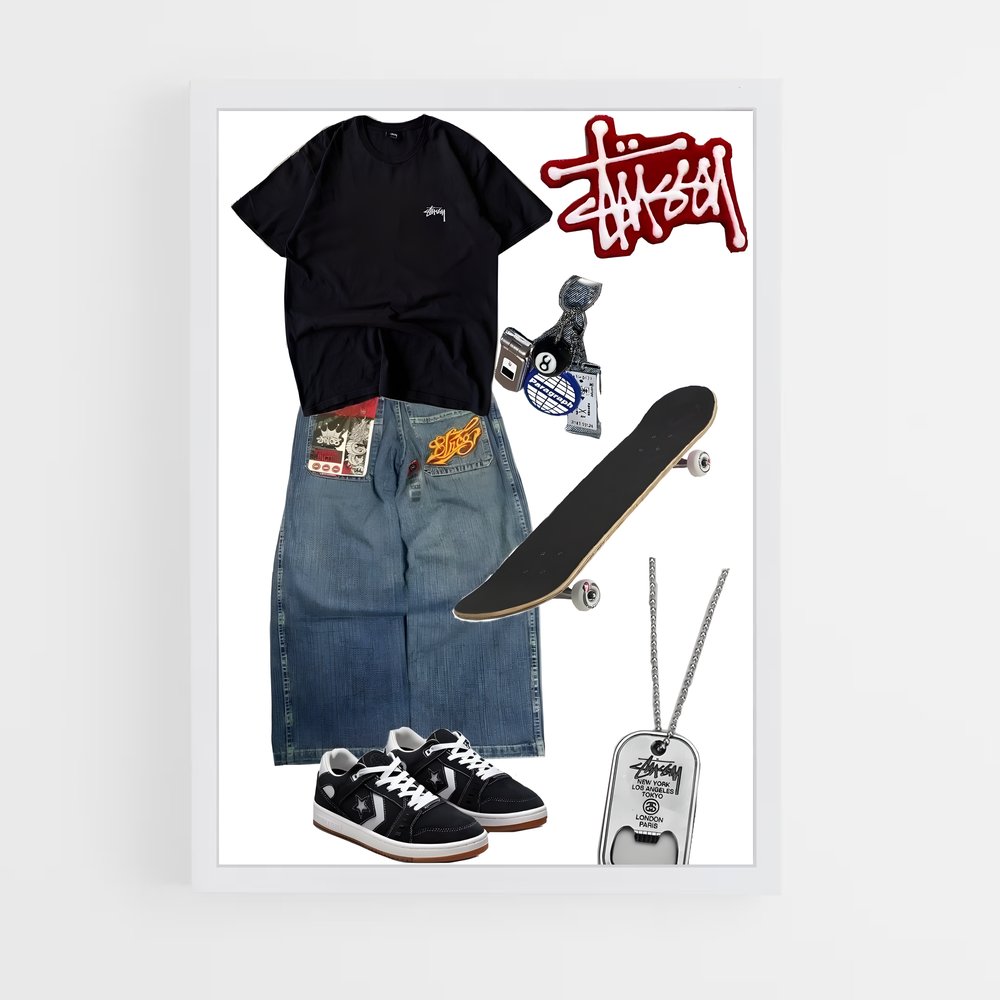 ap-skateboard fashion-9 cadre Blanc