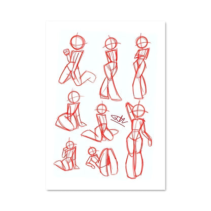 Poster Croquis de Vie