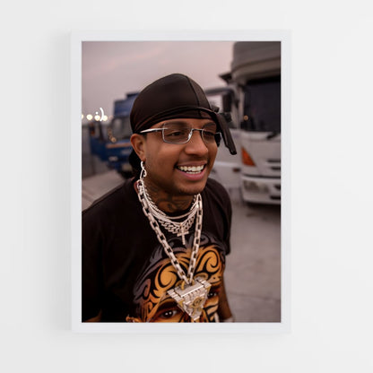 ap-ski mask the slump god-4 cadre Blanc