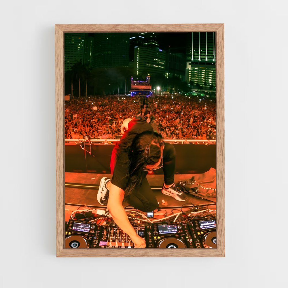 ap-skrillex-5 cadre Bois clair