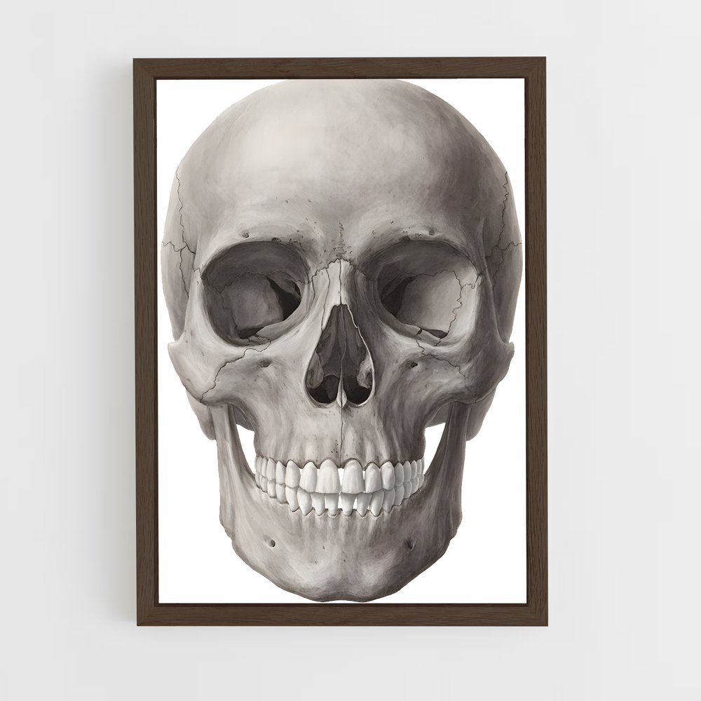 ap-skull-1 cadre Bois foncé