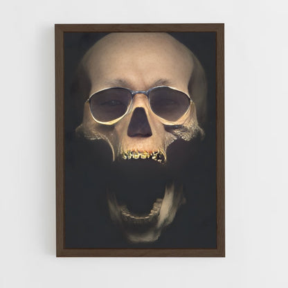 ap-skull-3 cadre Bois foncé