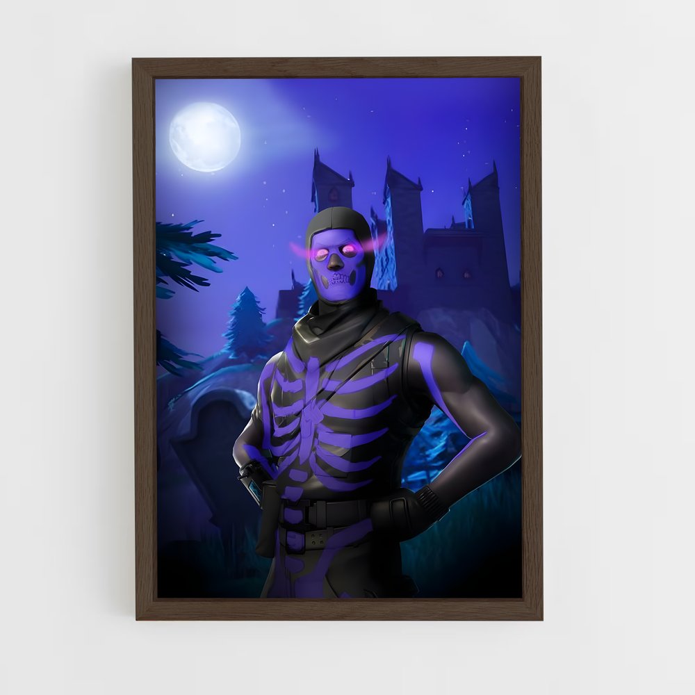 ap-skull trooper-3 cadre Bois foncé