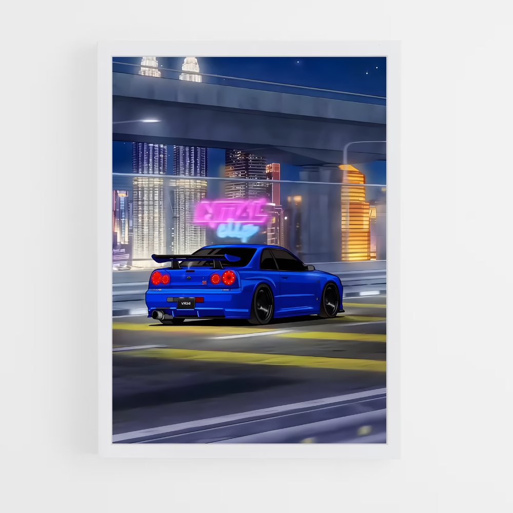 ap-skyline gt-r r34-2 cadre Blanc