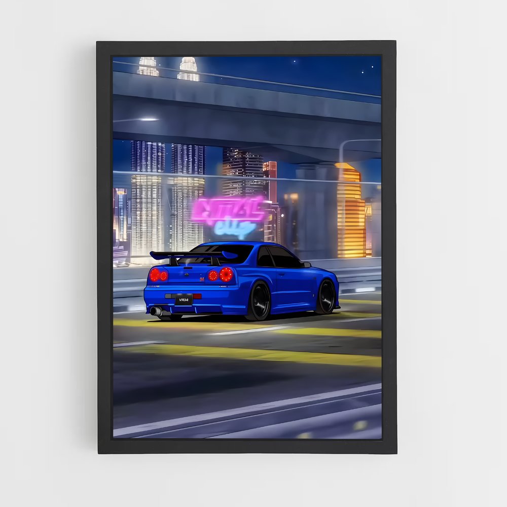 ap-skyline gt-r r34-2 cadre Noir