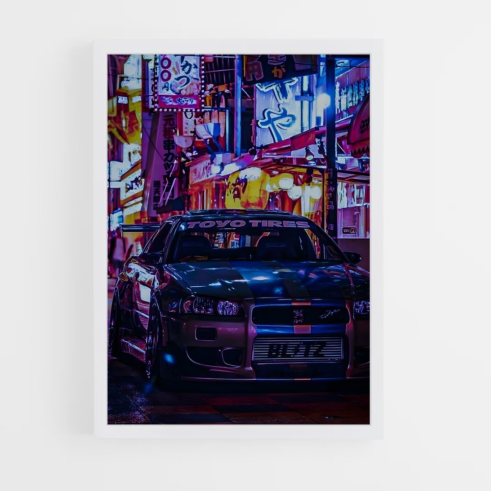 ap-skyline gt-r r34-4 cadre Blanc