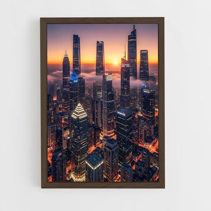 ap-skyscrapers-10 cadre Bois foncé