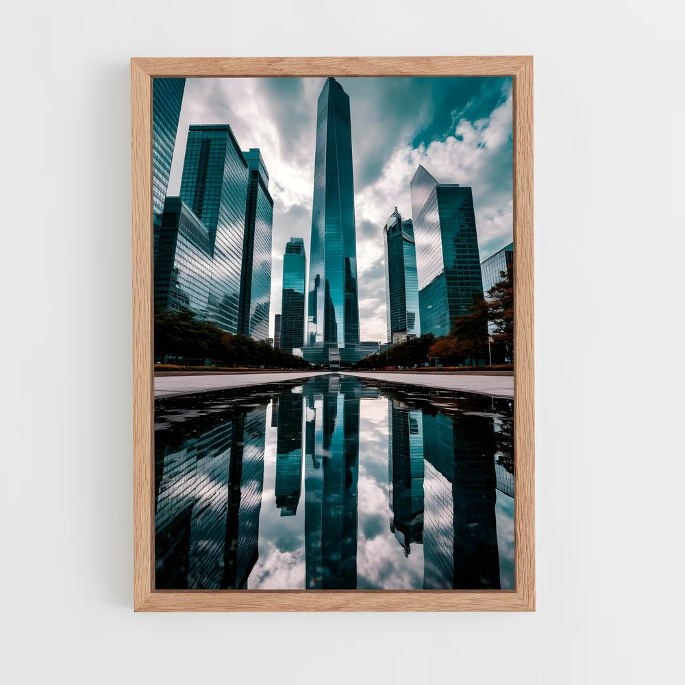 ap-skyscrapers-6 cadre Bois clair