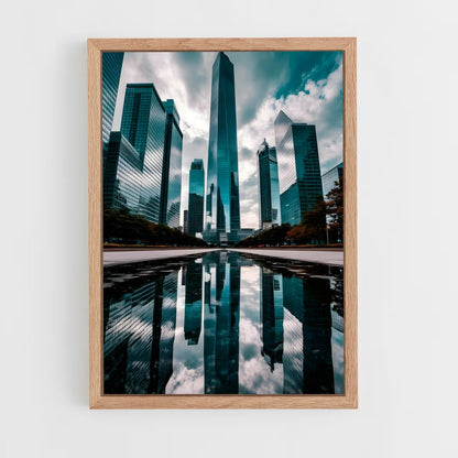 ap-skyscrapers-6 cadre Bois clair