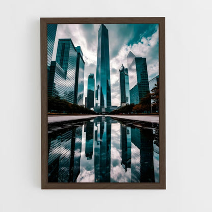 ap-skyscrapers-6 cadre Bois foncé