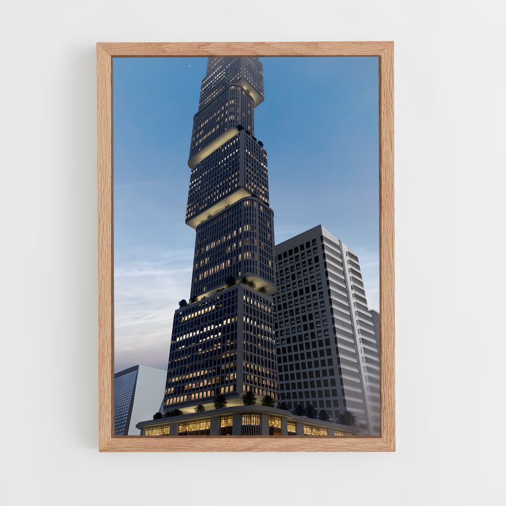 ap-skyscrapers-8 cadre Bois clair