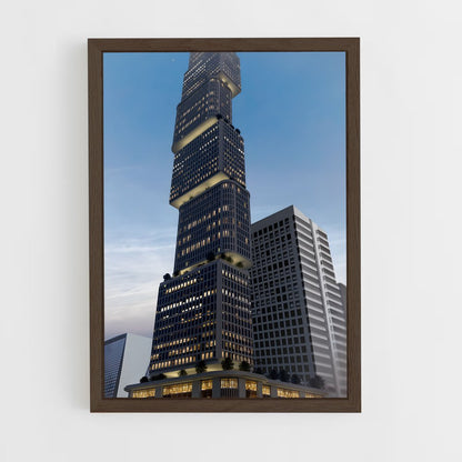 ap-skyscrapers-8 cadre Bois foncé