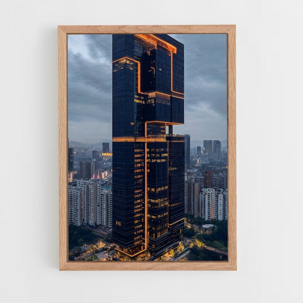 ap-skyscrapers-9 cadre Bois clair