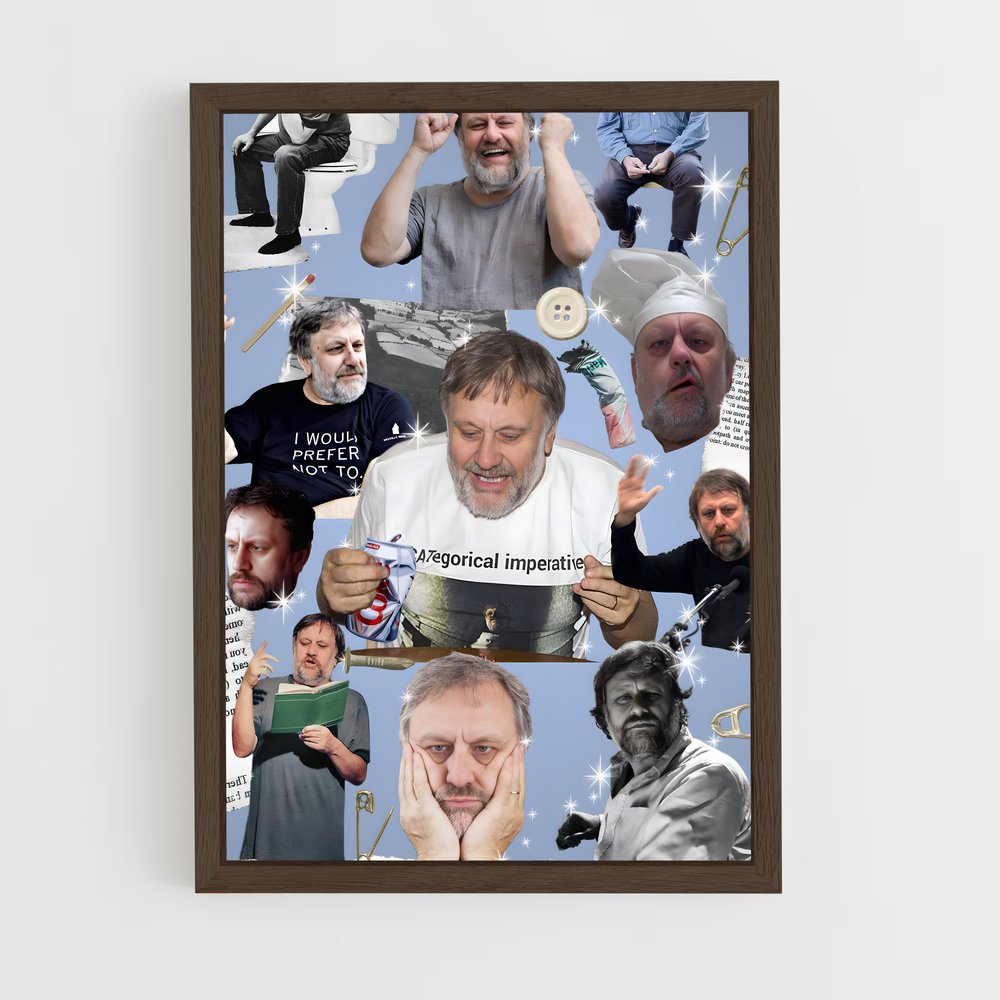 ap-slavoj zizek-3 cadre Bois foncé