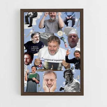 ap-slavoj zizek-3 cadre Bois foncé