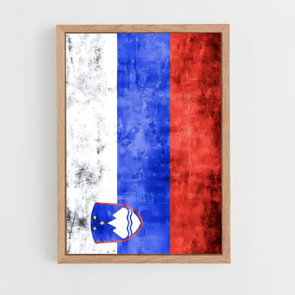 ap-slovenia flag-2 cadre Bois clair