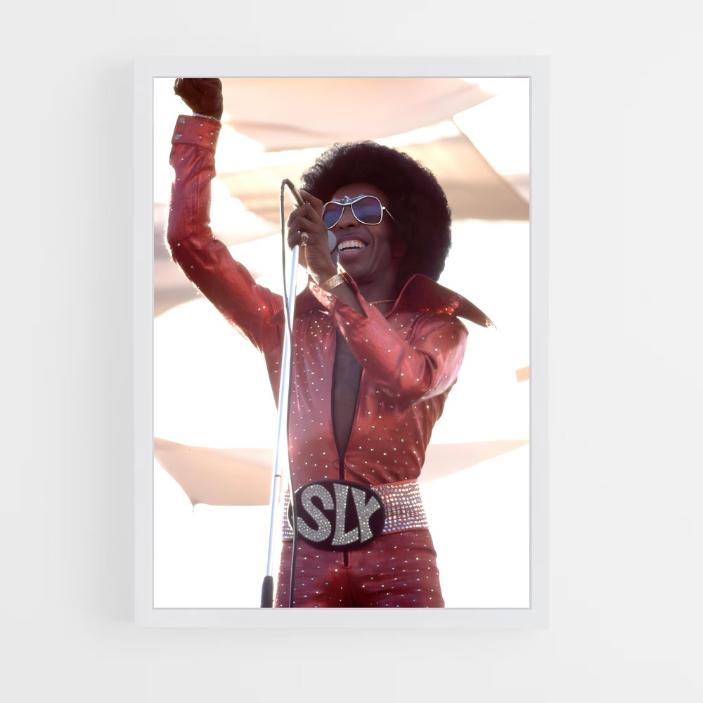 ap-sly and the family stone-3 cadre Blanc