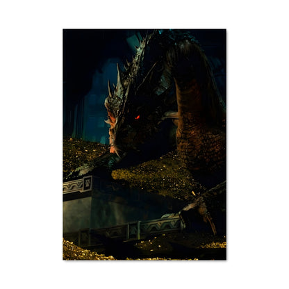Poster Smaug vs Godzilla