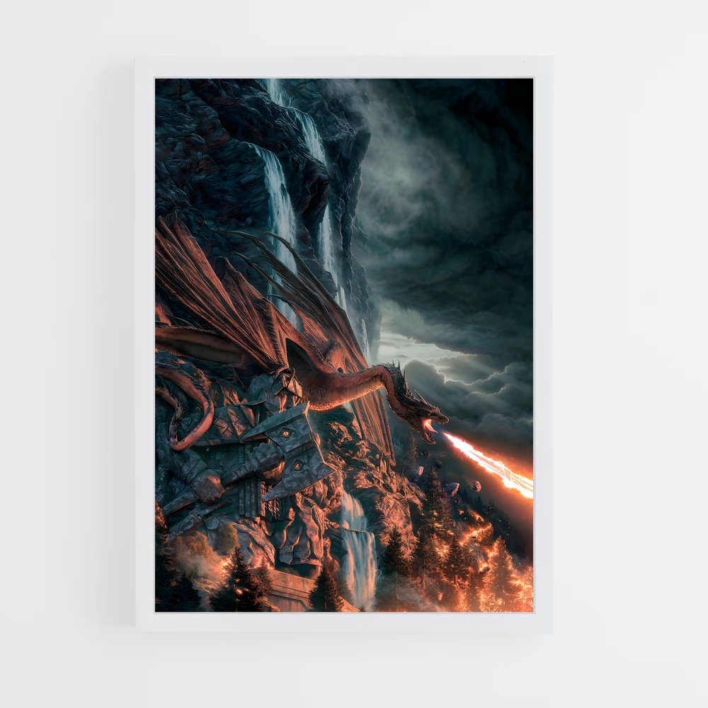 ap-smaug dragon-1 cadre Blanc