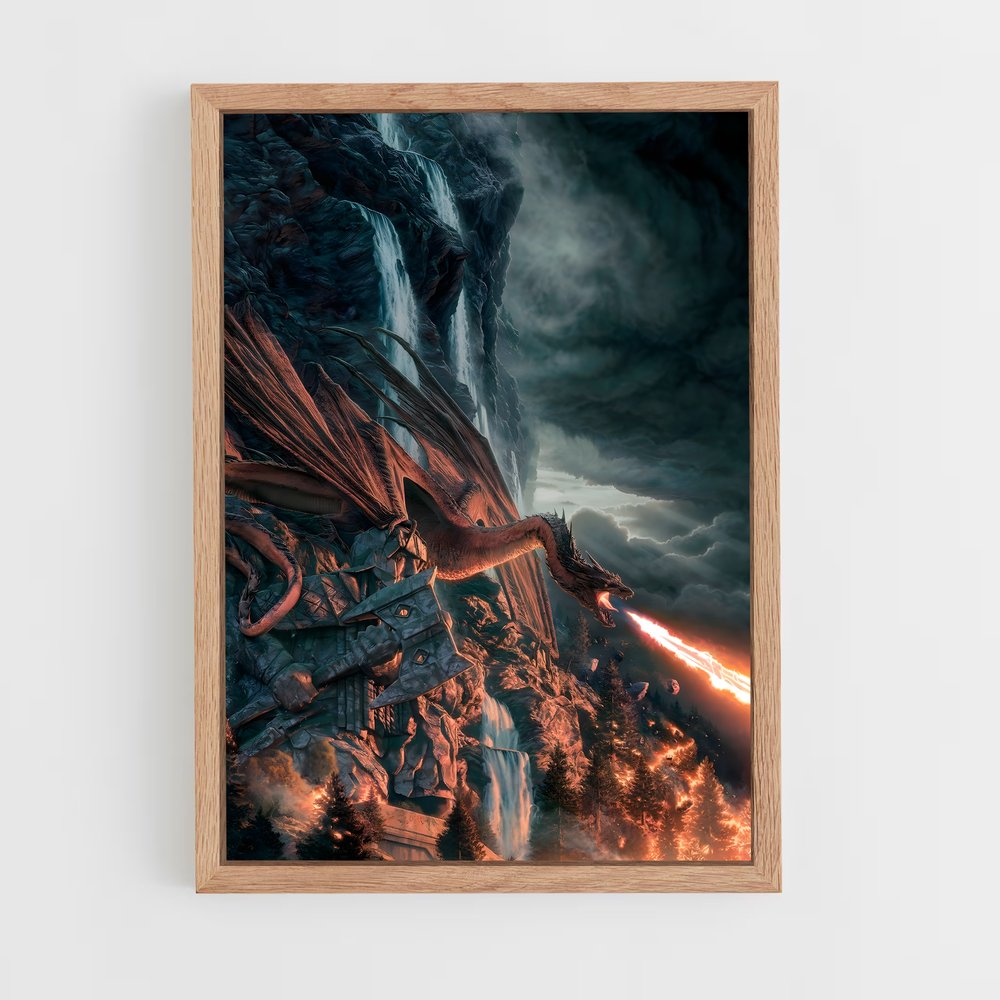 ap-smaug dragon-1 cadre Bois clair