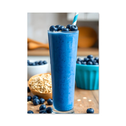 Poster Smoothie aux Myrtilles
