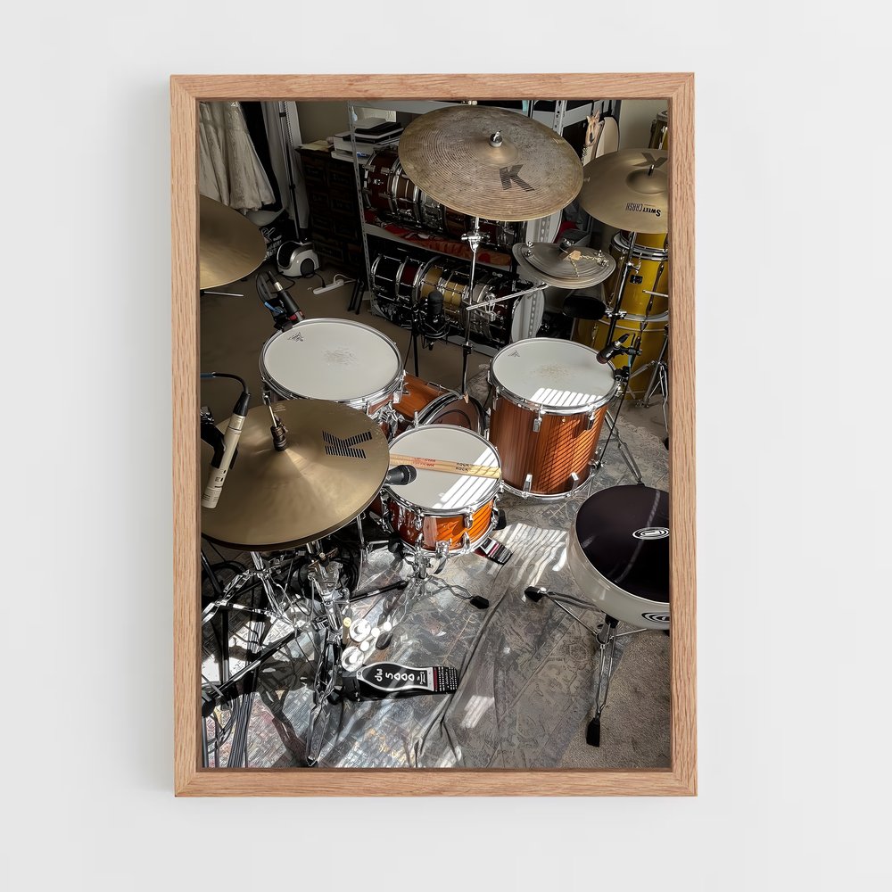 ap-snare drum-1 cadre Bois clair