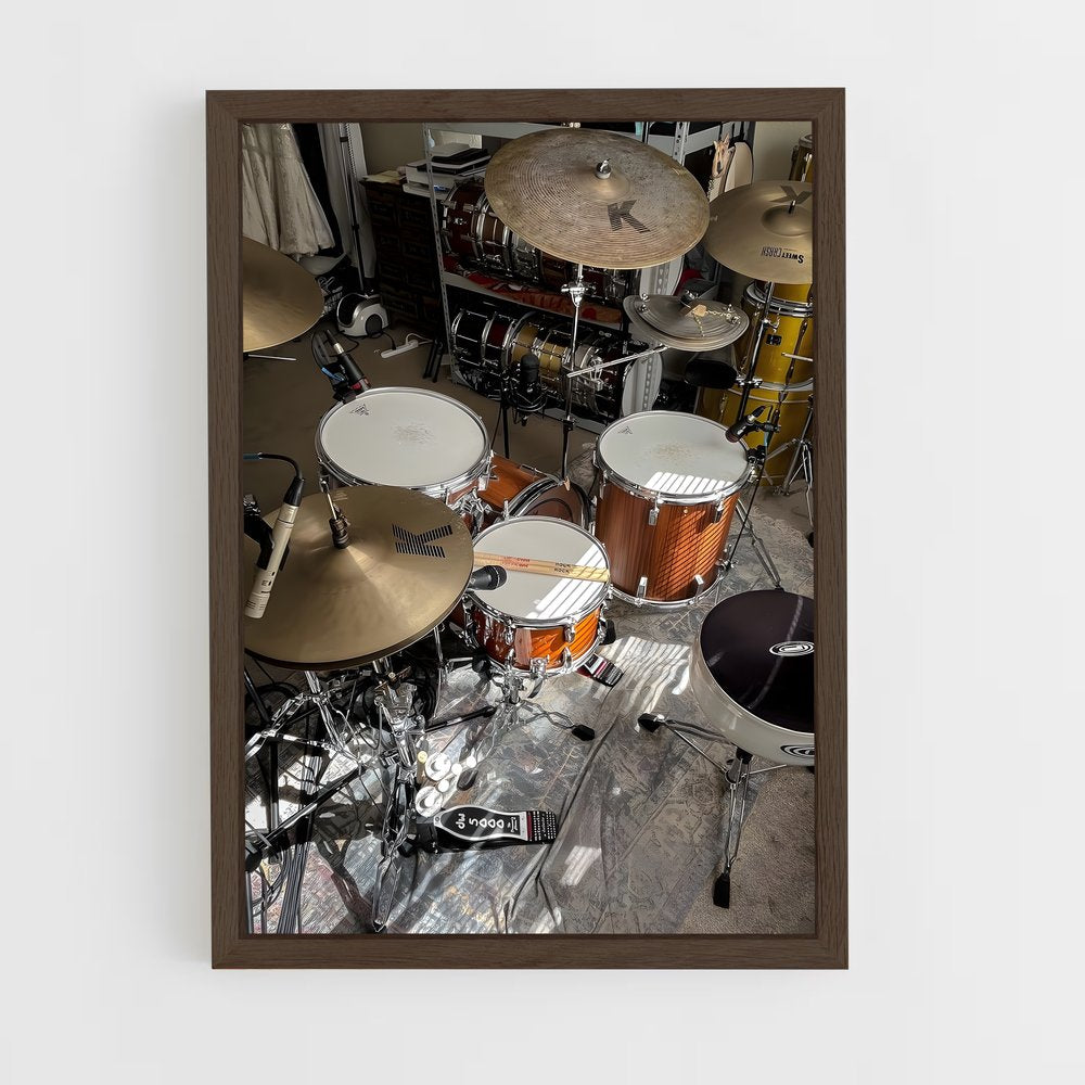 ap-snare drum-1 cadre Bois foncé