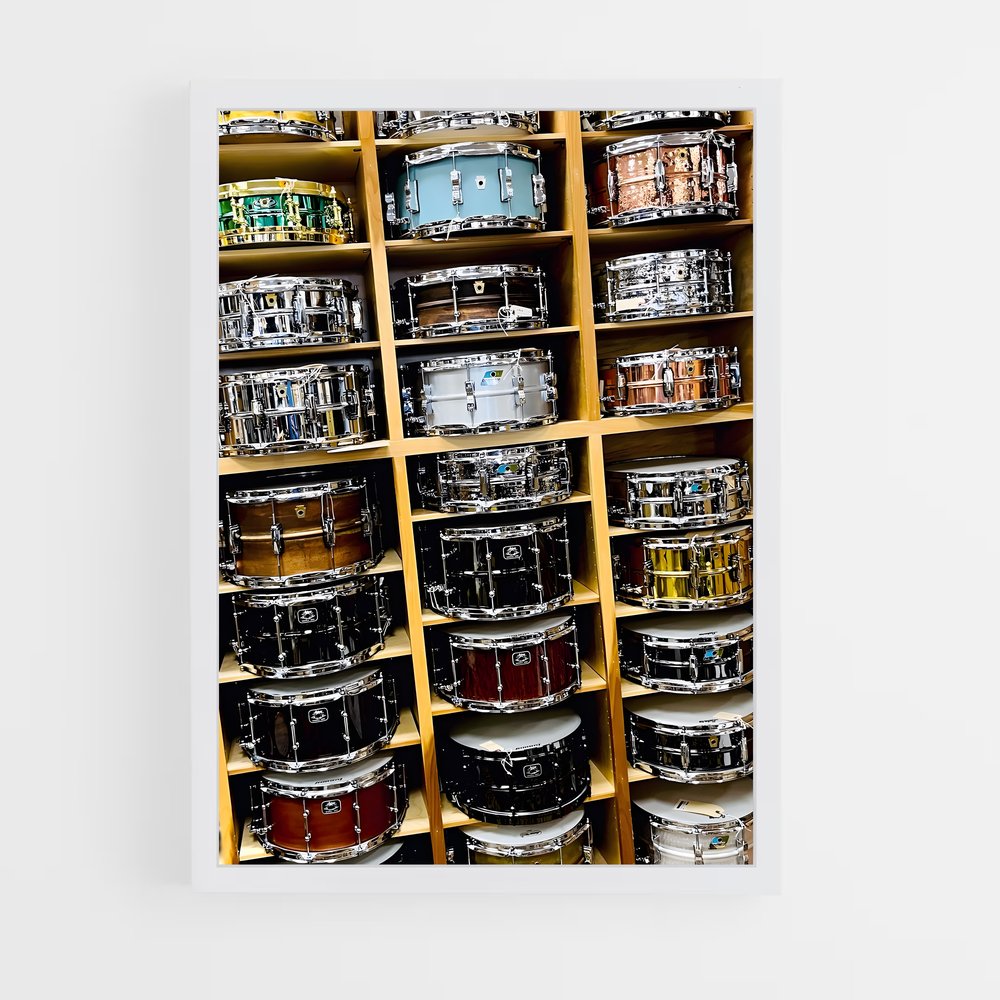 ap-snare drum-2 cadre Blanc