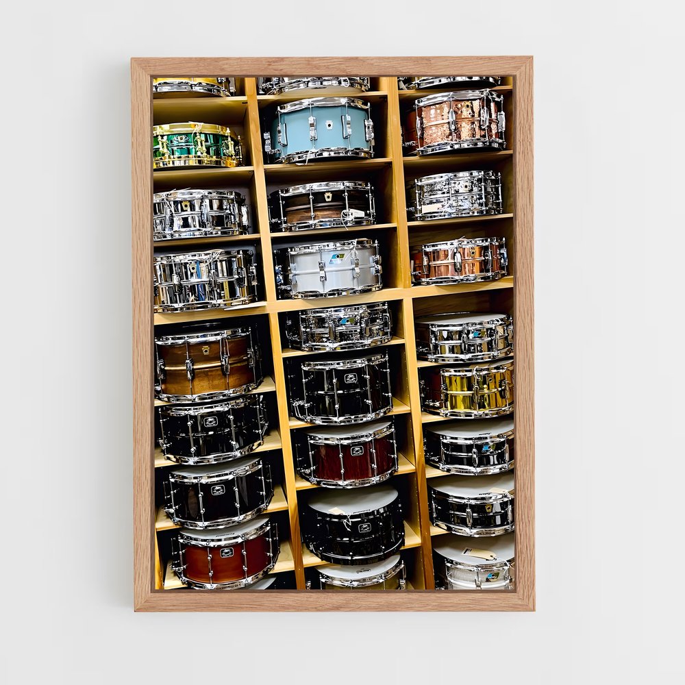 ap-snare drum-2 cadre Bois clair