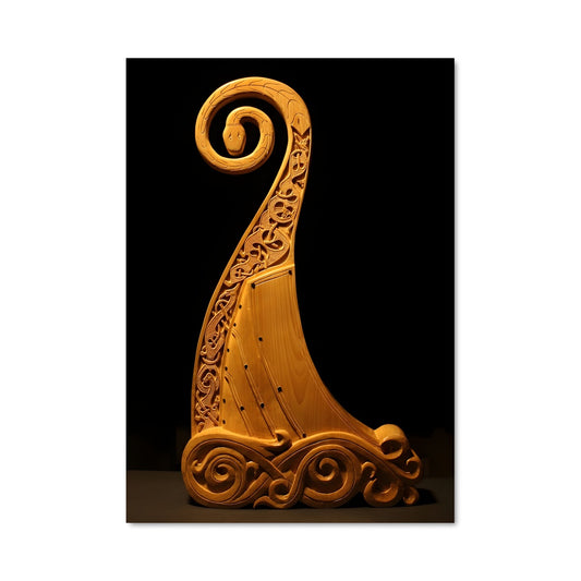 Poster Spiral Wood