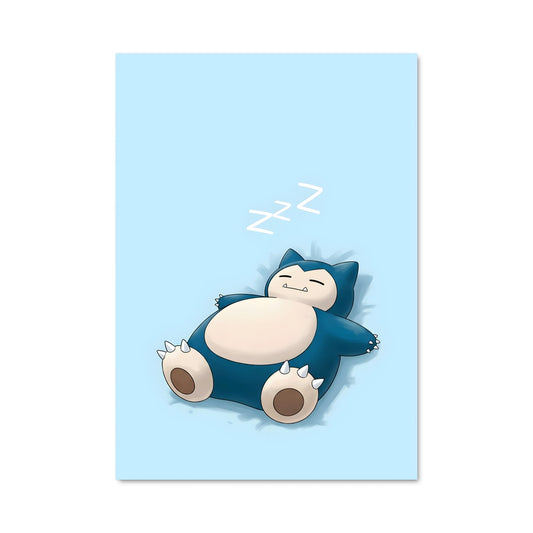 Poster Snorlax En Paix