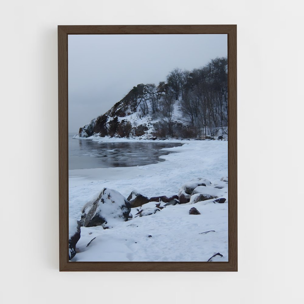 ap-snow-8 cadre Bois foncé