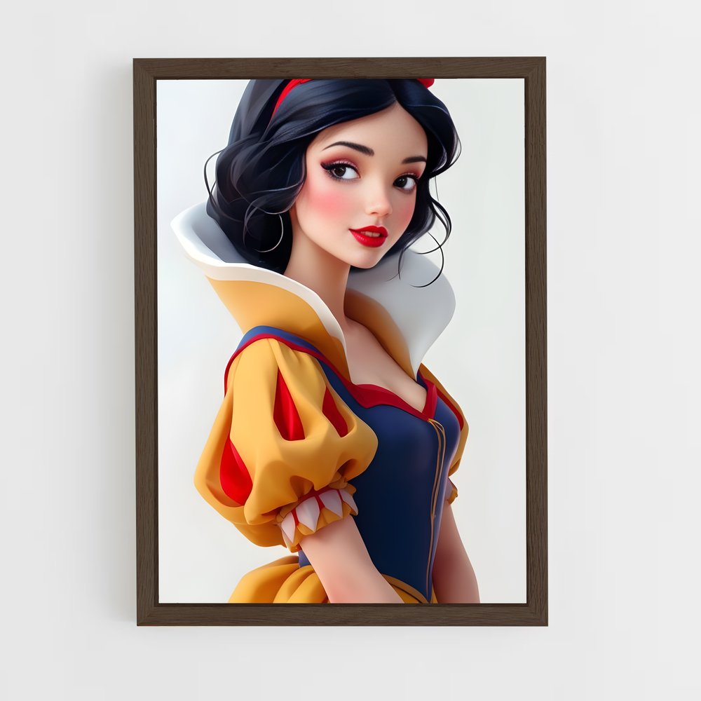 ap-snow white-12 cadre Bois foncé