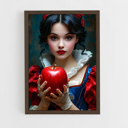 ap-snow white-7 cadre Bois foncé