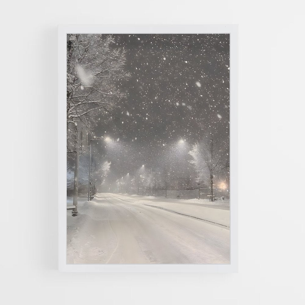 ap-snowfall-2 cadre Blanc