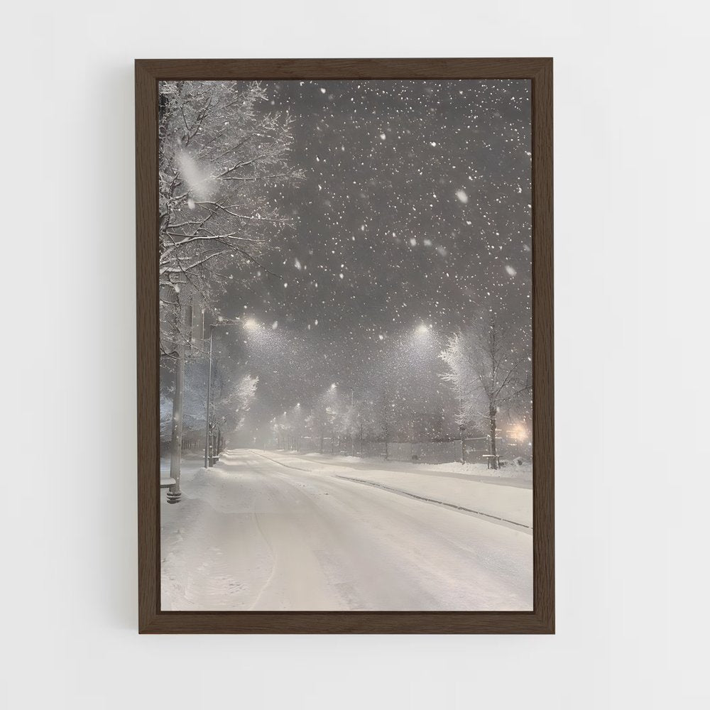 ap-snowfall-2 cadre Bois foncé