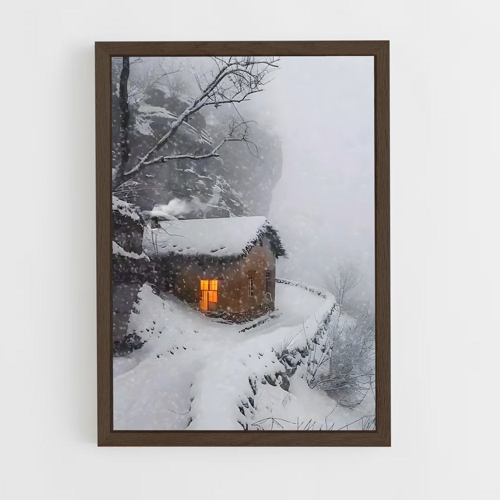 ap-snowfall-5 cadre Bois foncé