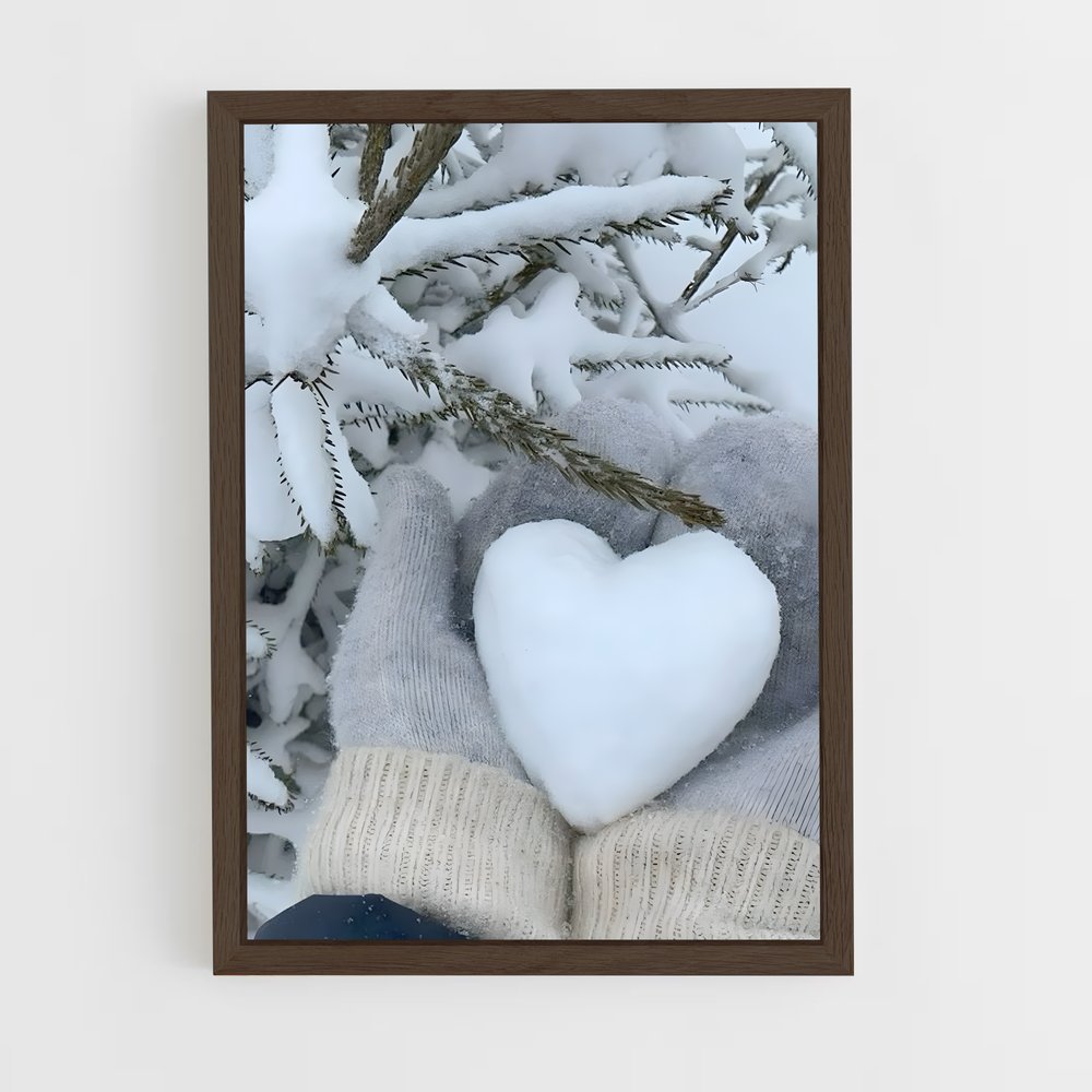 ap-snowfall-6 cadre Bois foncé