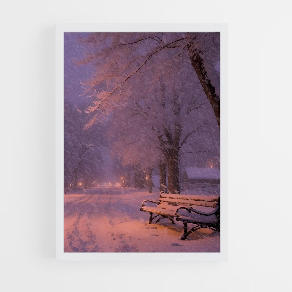ap-snowfall-9 cadre Blanc