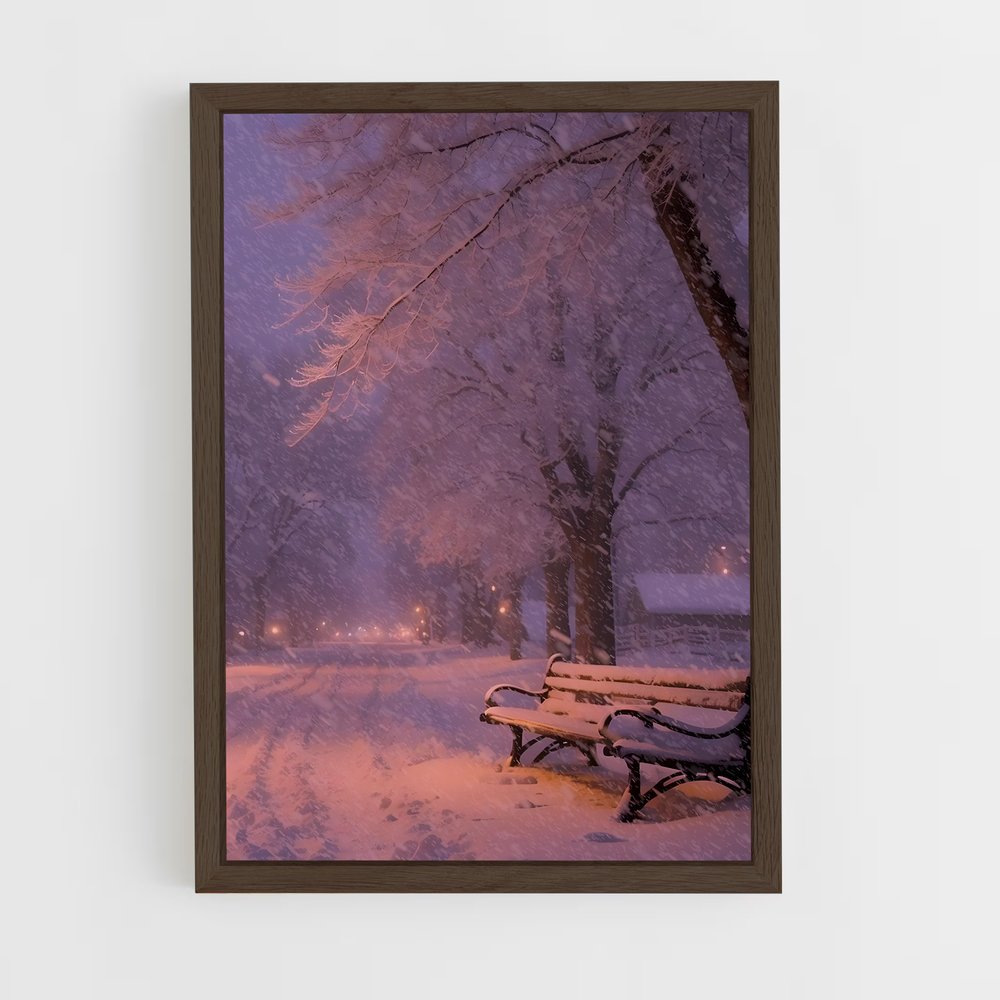 ap-snowfall-9 cadre Bois foncé