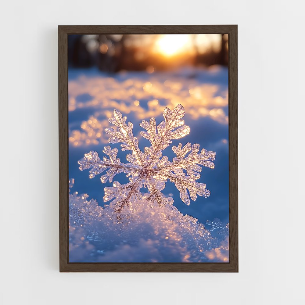 ap-snowflake-3 cadre Bois foncé