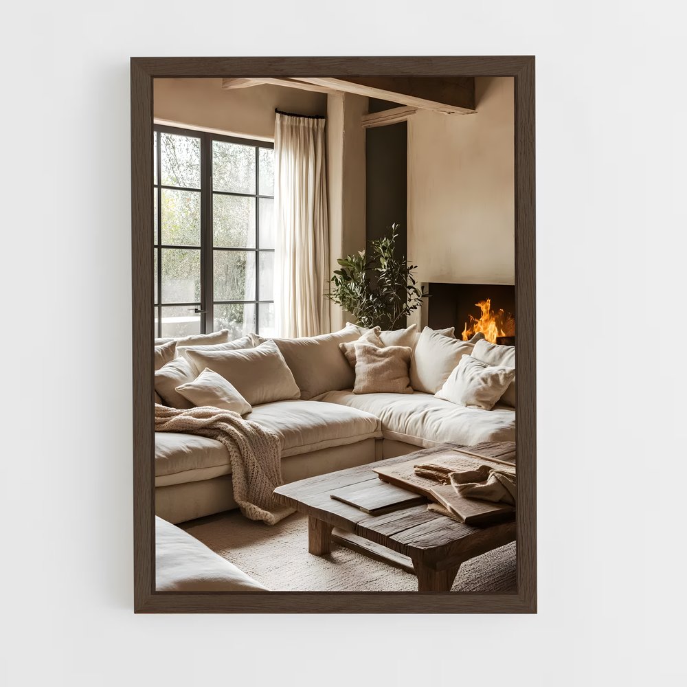ap-sofa-4 cadre Bois foncé