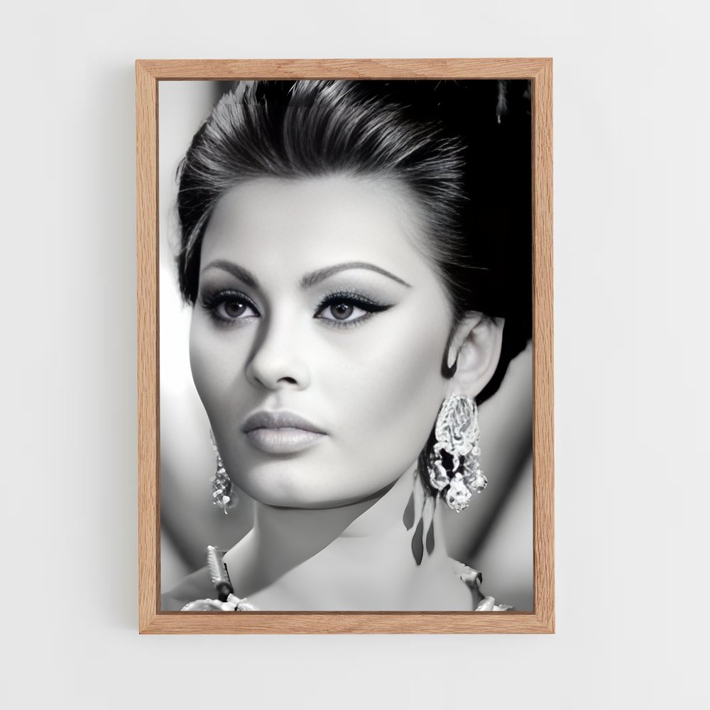 ap-sofia loren-6 cadre Bois clair