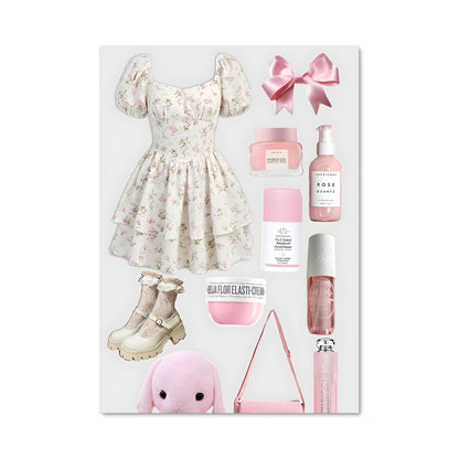 Poster Douceur Rose
