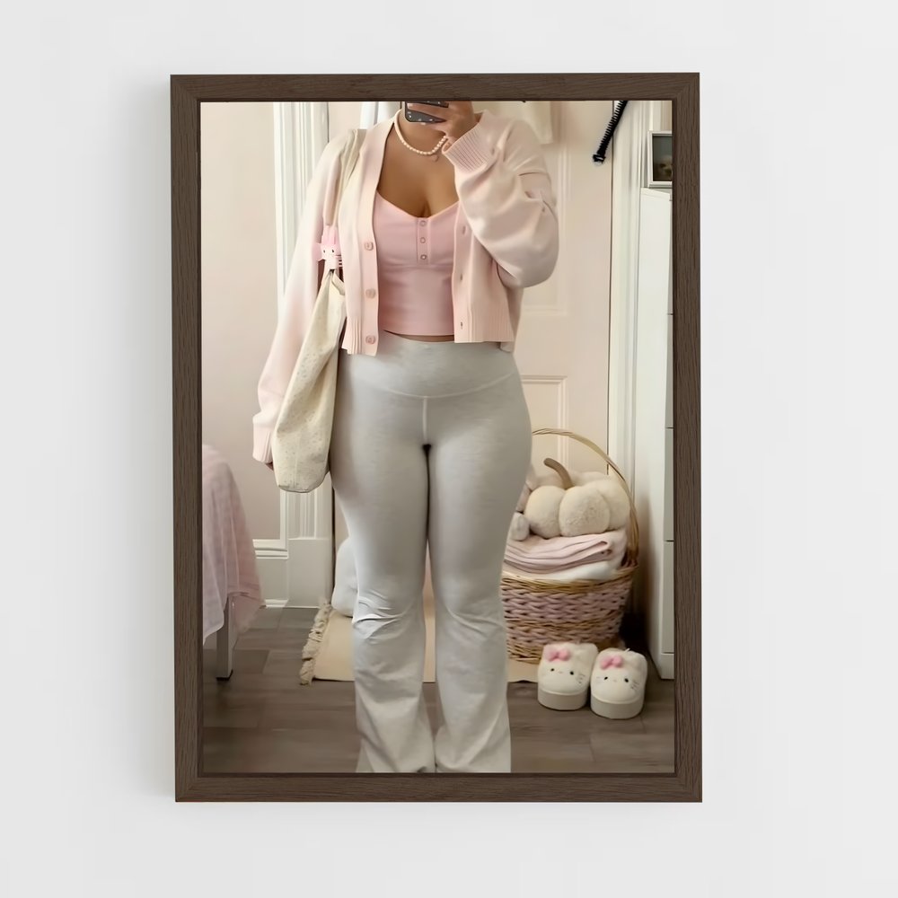 ap-soft girl-3 cadre Bois foncé